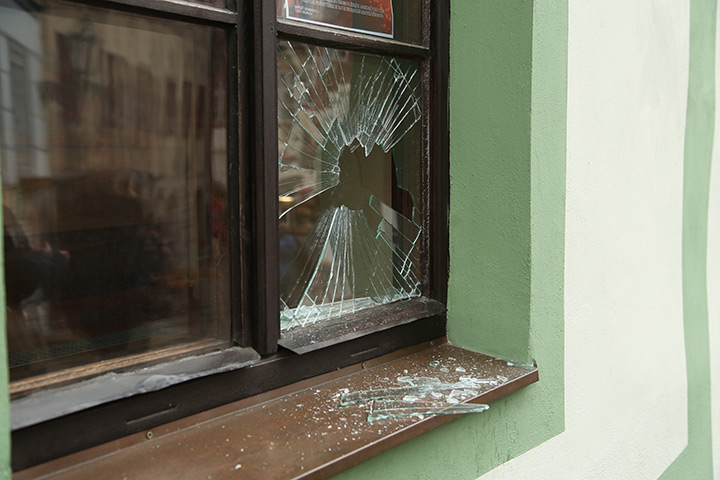 A2B Glass are able to board up broken windows while they are being repaired in Sittingbourne.